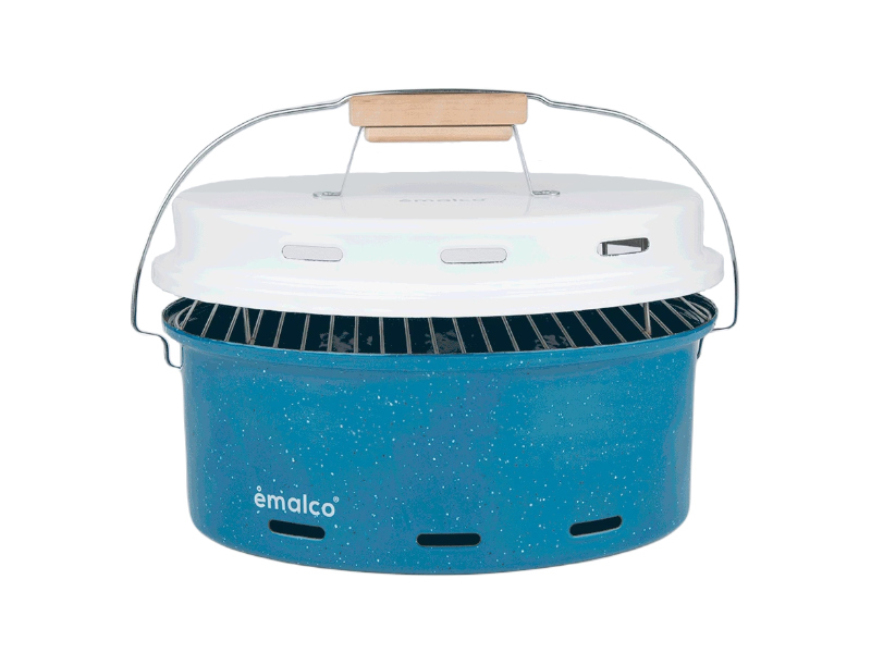 Enameled tourist grill - blue(02 - niebieski)