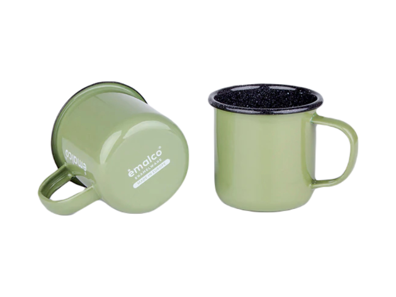 Lot de 2 mugs émaillés - vert(15)