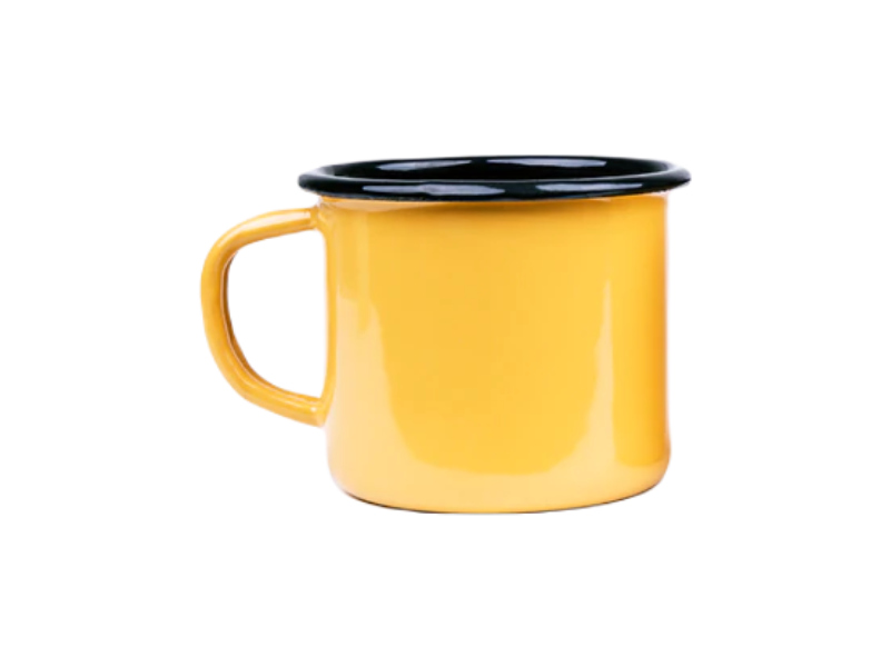 Enamel mug - yellow(06 - żółty)