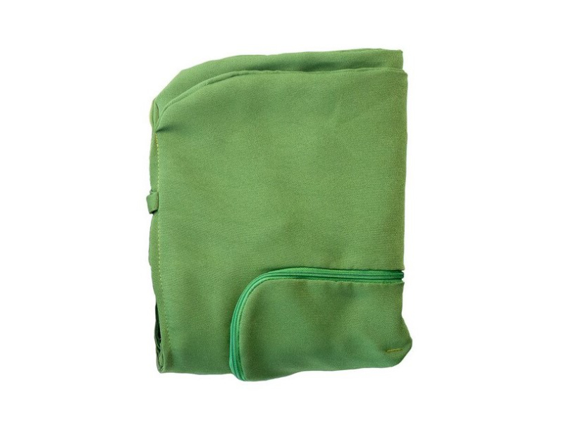 Upholstered pillowcase for a double pillow - green(04)