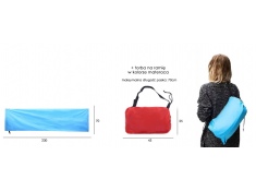 Lazy bag XXL pomarańczowy air sofa materac leżak na powietrze, 0000003030$POM