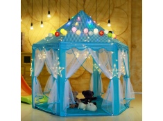 Namiot dla dzieci pałac domek zamek do domu ogrodu niebieski, 0000010559